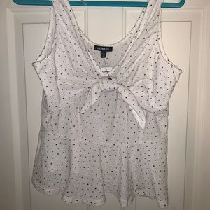 NWT Express polka dot top size L